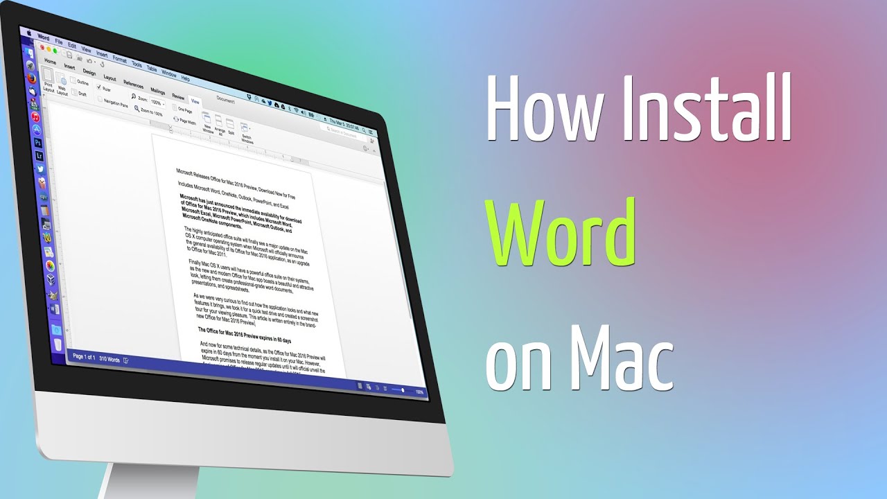 word processing program for mac